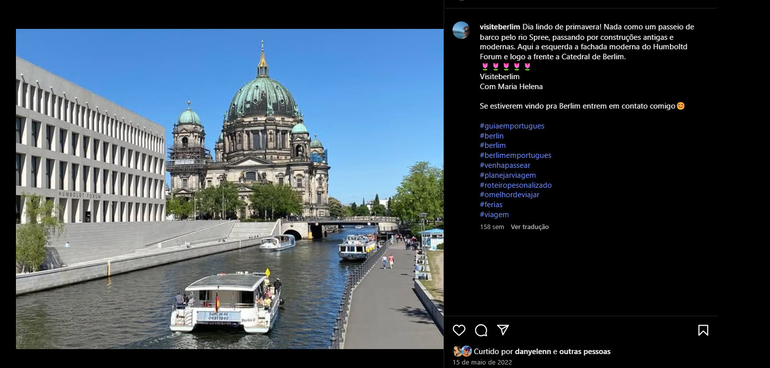 Passeio de barco em Berlim